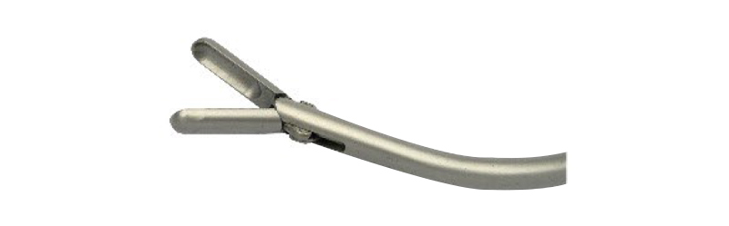 Biliary tract iithotomy forceps,vertical open,bend